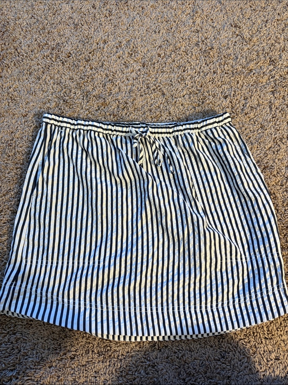 Striped Drawstring Casual Women’s Skirt